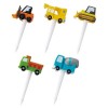 Japan Mama's Assist Lunch Box Food Picks  5pcs（Construction Vehicle）