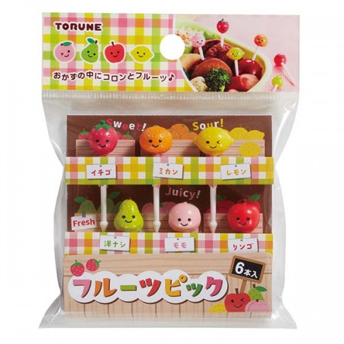 Japan Mama's Assist Lunch Box Food Picks 6pc (Fruit) Japan Mama's Assist Lunch Box Food Picks 6pc (Fruit)