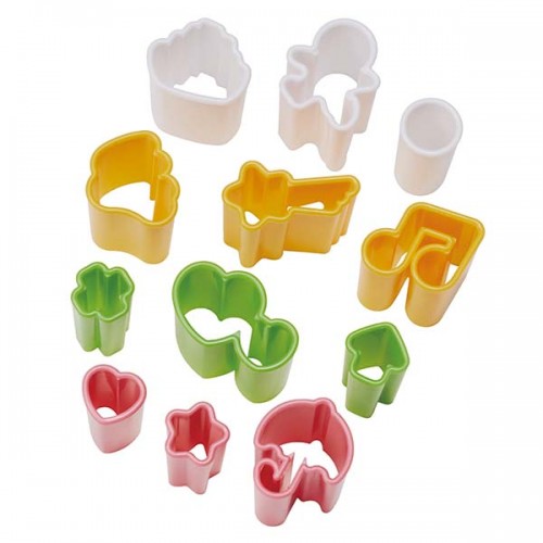 Made In Japan Lunchbox Ham/Cheese/Egg/Cookie Cutter 12pcs Made In Japan Lunchbox Ham/Cheese/Egg/Cookie Cutter 12pcs