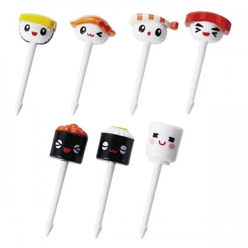 Japan Mama's Assist Lunch Box Food Picks  7pcs(Sushi) Japan Mama's Assist Lunch Box Food Picks  7pcs(Sushi)
