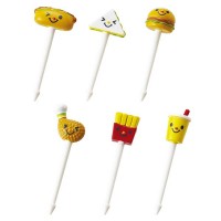 Japan Mama's Assist Lunch Box Food Picks 6pcs（Burger And Fries）