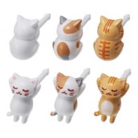 Japan Mama's Assist Lunch Box Food Picks 6pcs（Napping Cat）