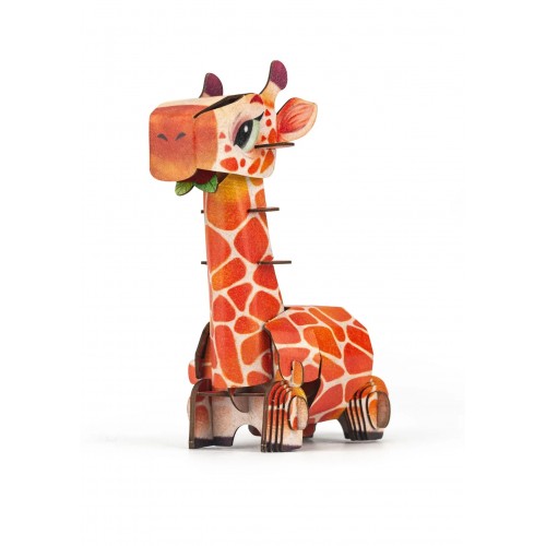 mierEdu Build 'n' Sound 3D Puzzle - Giraffe mierEdu Build 'n' Sound 3D Puzzle - Giraffe