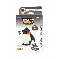 mierEdu Build 'n' Sound 3D Puzzle - Emperor Penguin