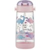 Skater Kid Straw Water Bottle 480ml+ Exrtra Straw Replacement  (Pink Dino)  