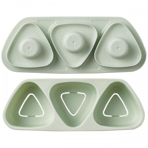 Skater Rice Ball Press Mold Set of 3 (Green) Skater Rice Ball Press Mold Set of 3 (Green)