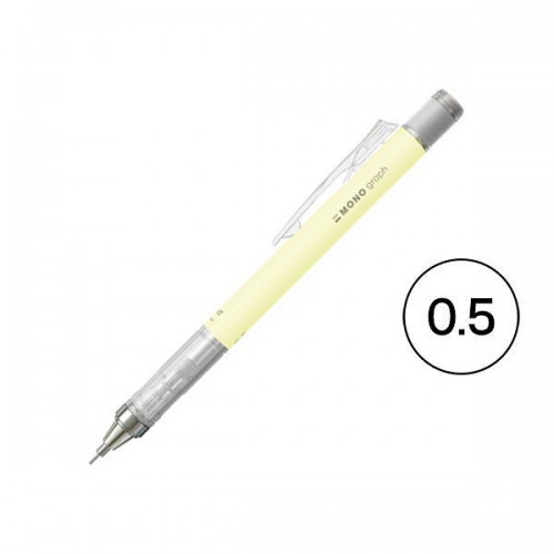 Tombow Mono Graph Shaker Mechanical Pencil 0.5mm (Cream Yellow)