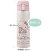 Skater Stainless Steel Vacuum Insulated Straw Drink Bottle 480ml (Hello KItty)
