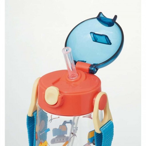 Skater Kid Straw Water Bottle 480ml+ Exrtra Straw Replacement (Construction Vehicle) Skater Kid Straw Water Bottle 480ml+ Exrtra Straw Replacement (Construction Vehicle)