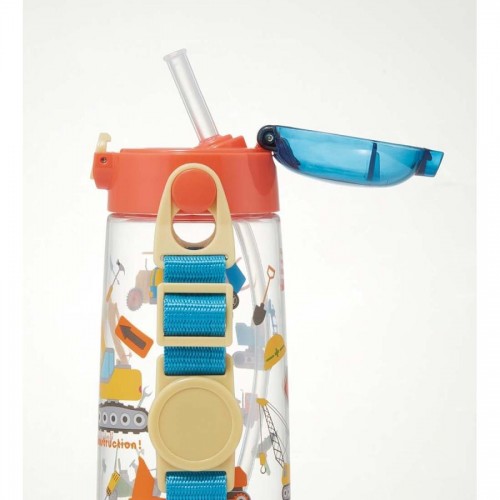 Skater Kid Straw Water Bottle 480ml+ Exrtra Straw Replacement (Construction Vehicle) Skater Kid Straw Water Bottle 480ml+ Exrtra Straw Replacement (Construction Vehicle)
