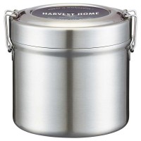 Japan SKATER Antibacterial Vacuum Stainless  Lunch Box 840ml (Harvest Home)