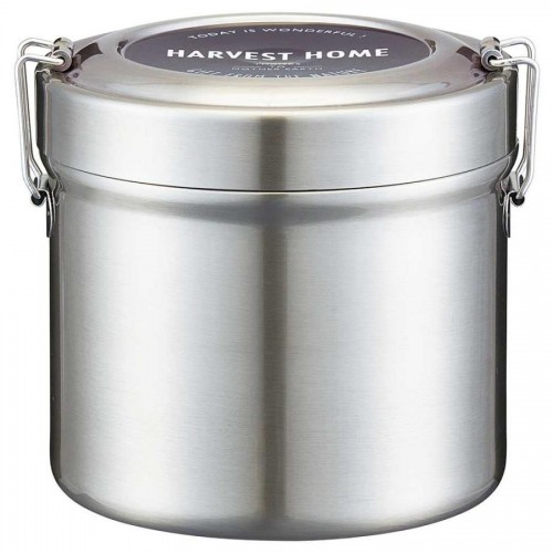 Japan SKATER Antibacterial Vacuum Stainless  Lunch Box 840ml (Harvest Home) Japan SKATER Antibacterial Vacuum Stainless  Lunch Box 840ml (Harvest Home)