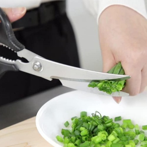 Made in Japan Kyoto Katsugu Stainless Steel Curved Kitchen Scissors 24.8cm Made in Japan Kyoto Katsugu Stainless Steel Curved Kitchen Scissors 24.8cm