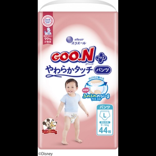 Japan Goo.N Plus Premium Sensitive Skin Nappy Pants L 44pcs (9-14kg)