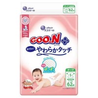 Japan Goo.N Plus Premium Sensitive Skin Nappy Tape S 62pcs (4-8kg)