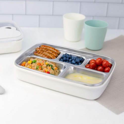 GROSMIMI Stainless Kiddie Lunch Box (5 Compartment)
