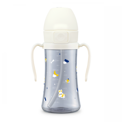 GROSMIMI Baby Bunnyverse Dark PPSU Straw Cup 300ml (White)