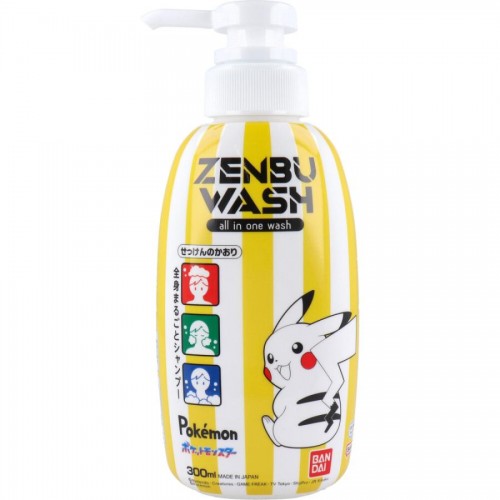 BANDAI Kid All in One Wash 300ml (Pokemon)
