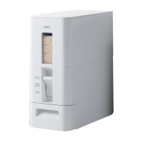 ASVEL Push Type Rice Storage Container 6kg (White)