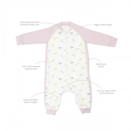 Lulujo  Bamboo Sleep Suit 1.0 TOG (Hummingbird / S)
