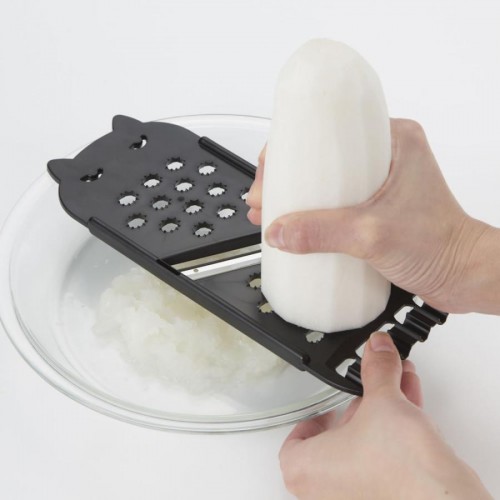 Made In Japan Kai Nyammy Slicer Grater - Black Cat