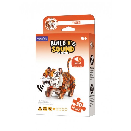 mierEdu Build 'n' Sound 3D Puzzle - Tiger mierEdu Build 'n' Sound 3D Puzzle - Tiger