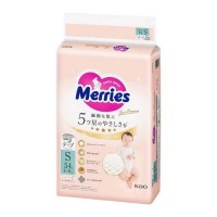 Japan KAO Merries First Premium Nappy Tape S 4-8kg 54pcs