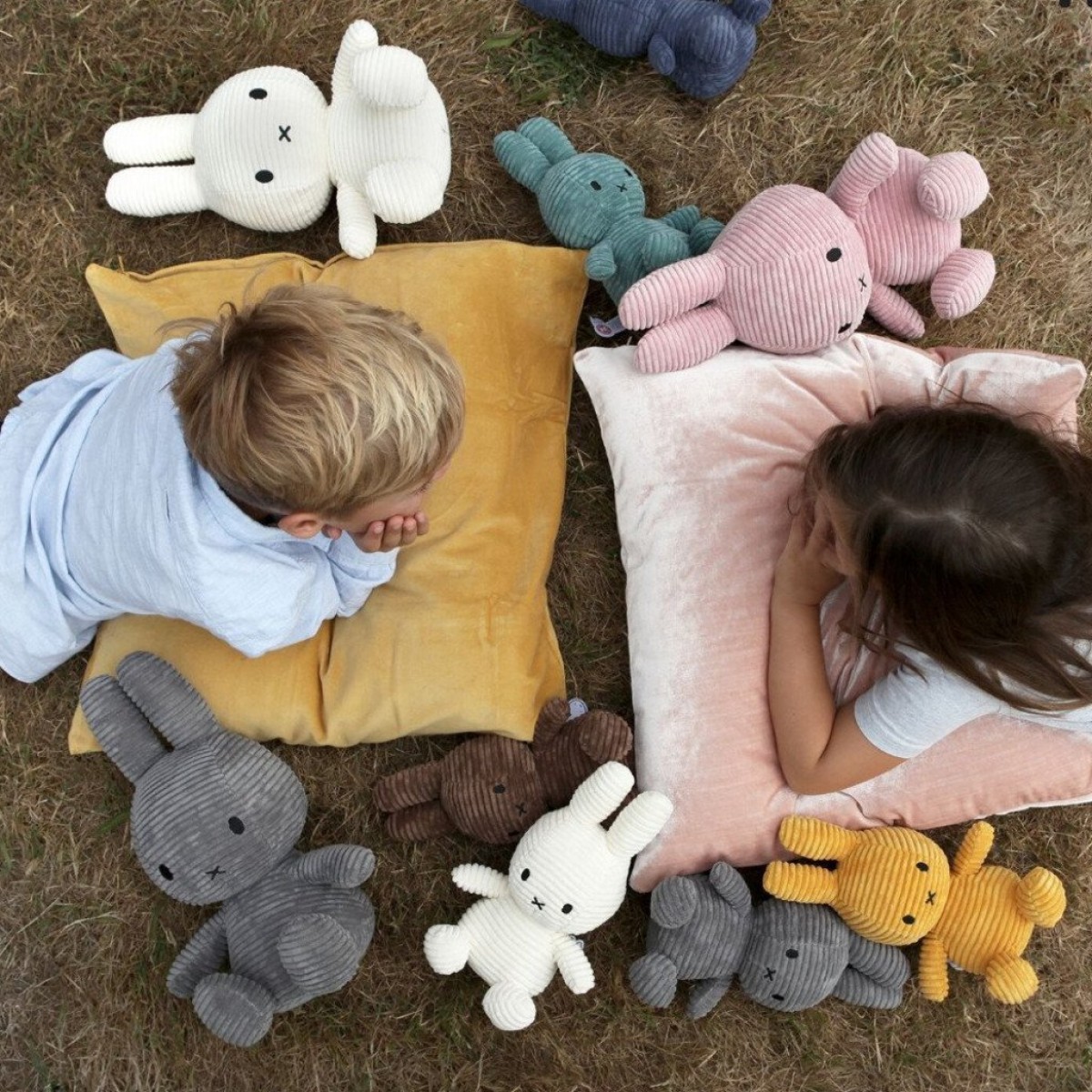 Miffy米菲兔安抚公仔灯芯绒系列50cm 白色