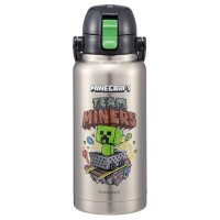 Skater Stainless Steel Insulated Bottle With Handle 1000ml (Minecraft)