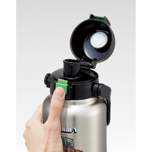 Skater Stainless Steel Insulated Bottle With Handle 1000ml (Minecraft)