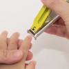 Japan Green Bell Baby Nail Clippers With Nail Collector Straight Blade