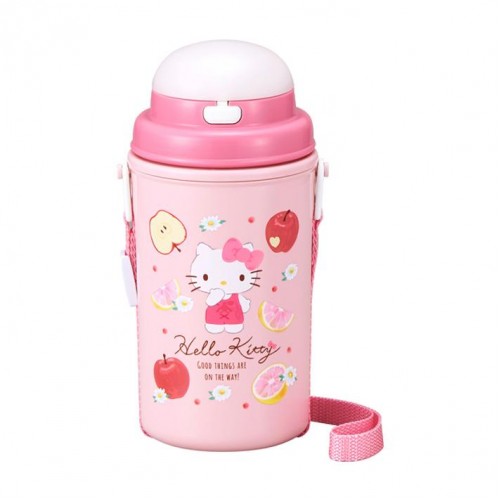 OSK Kids Straw Bottle 450ml (Hello Kitty)