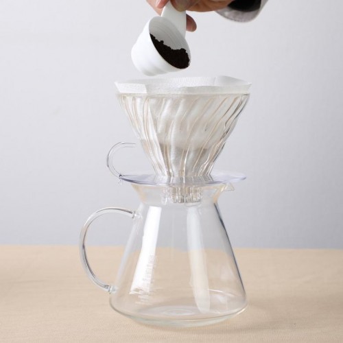 HARIO Simply Glass Coffee Brewing Kit V60 HARIO Simply Glass Coffee Brewing Kit V60