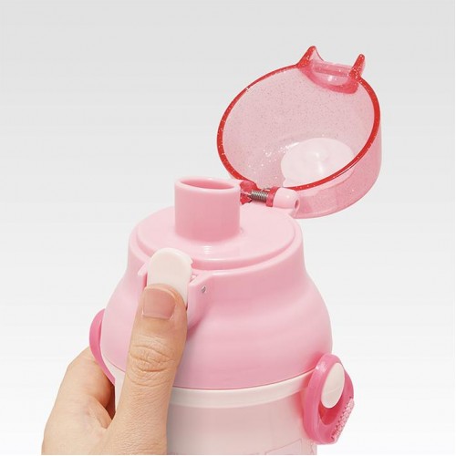 Skater Antibacterial Kid Water Bottle With Strap 480ml (Pink My Melody)