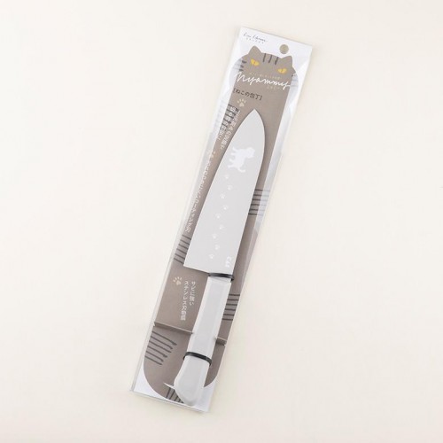 Kai Nyammy Cat Kitchen Knife - 165mm Warm Grey 