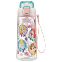 Skater Antibacterial Kid Water Bottle With Strap 630ml (Princess)