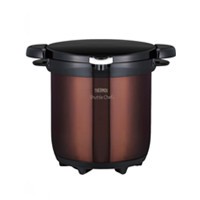Thermos Vacuum Thermal Insulation Cooker Shuttle Chef (4.5L/Brown)