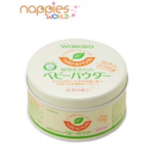 Wakodo Baby Powder With Cotton Puff (120g)