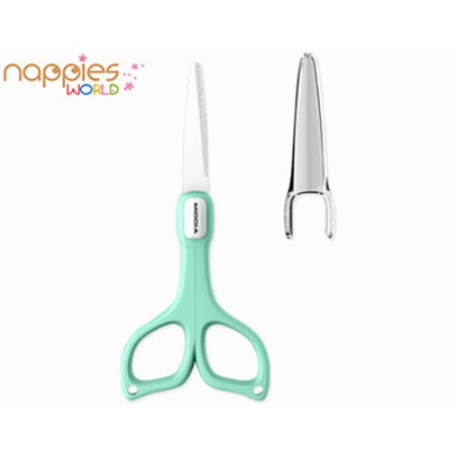 MIDDIA Ceramic Baby Food Scissors (Blue)