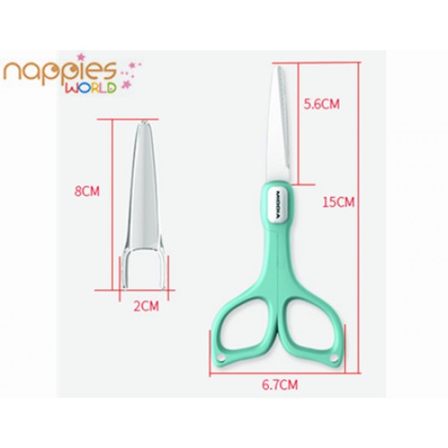 MIDDIA Ceramic Baby Food Scissors (Pink)
