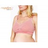 MAMAWAY Seamless Maternity & Nursing Bra in Stripes(Pink/White / L) Buy One Get One Free