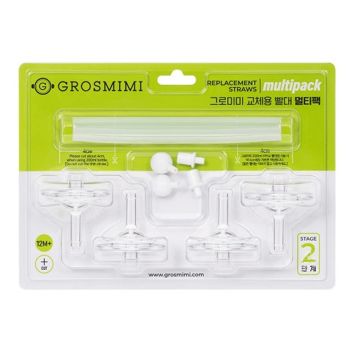 GROSMIMI Replacement Straw Teat and Weighted Kit Stage2 (12+month)