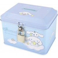 Sanrio Piggy Bank with Key Lock (Cinnamonroll)