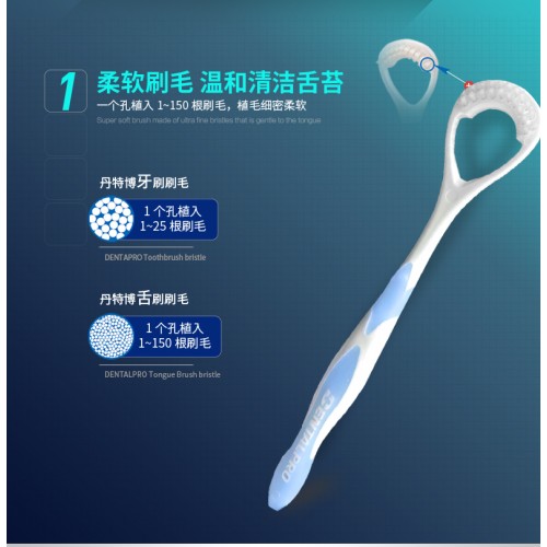 GrocerDeal Dental Pro Tongue Brush 