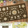 Yokozuna Creation Wipeable Kitchen Mat Moomin-Brown (45 x 120 cm)