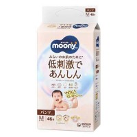 Japan Moony Natural Low-Irritation & Gentle Nappy Pants M 46pcs (5-10kg)