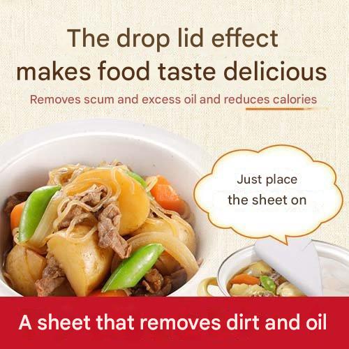 Japan Reed Scum & Oil Absorbing Sheets - 12 Sheets 20cm