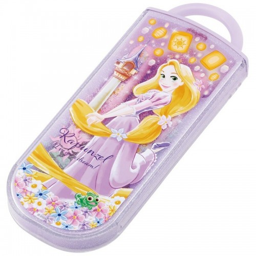 Japan SKATER Antibacterial Children's Lunch Cutlery Trio Set（Rapunzel）