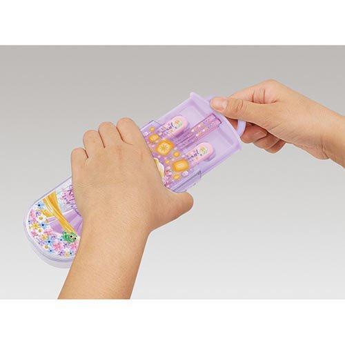 Japan SKATER Antibacterial Children's Lunch Cutlery Trio Set（Rapunzel）