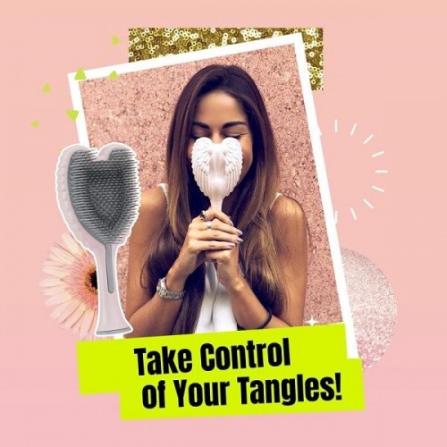 Tangle Angel Detangling Hair Brush Professional 2.0 Lilac/Cream